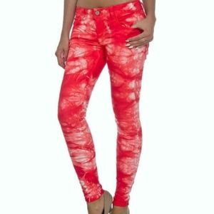 Romeo & Juliet Couture Tie Dye Skinny Jeans 27
